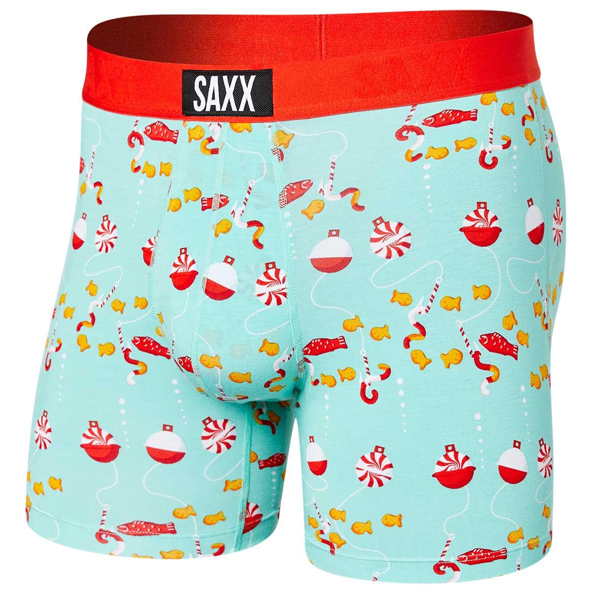 Saxx Vibe Boxer Brief Men's in Fish Food Fiji